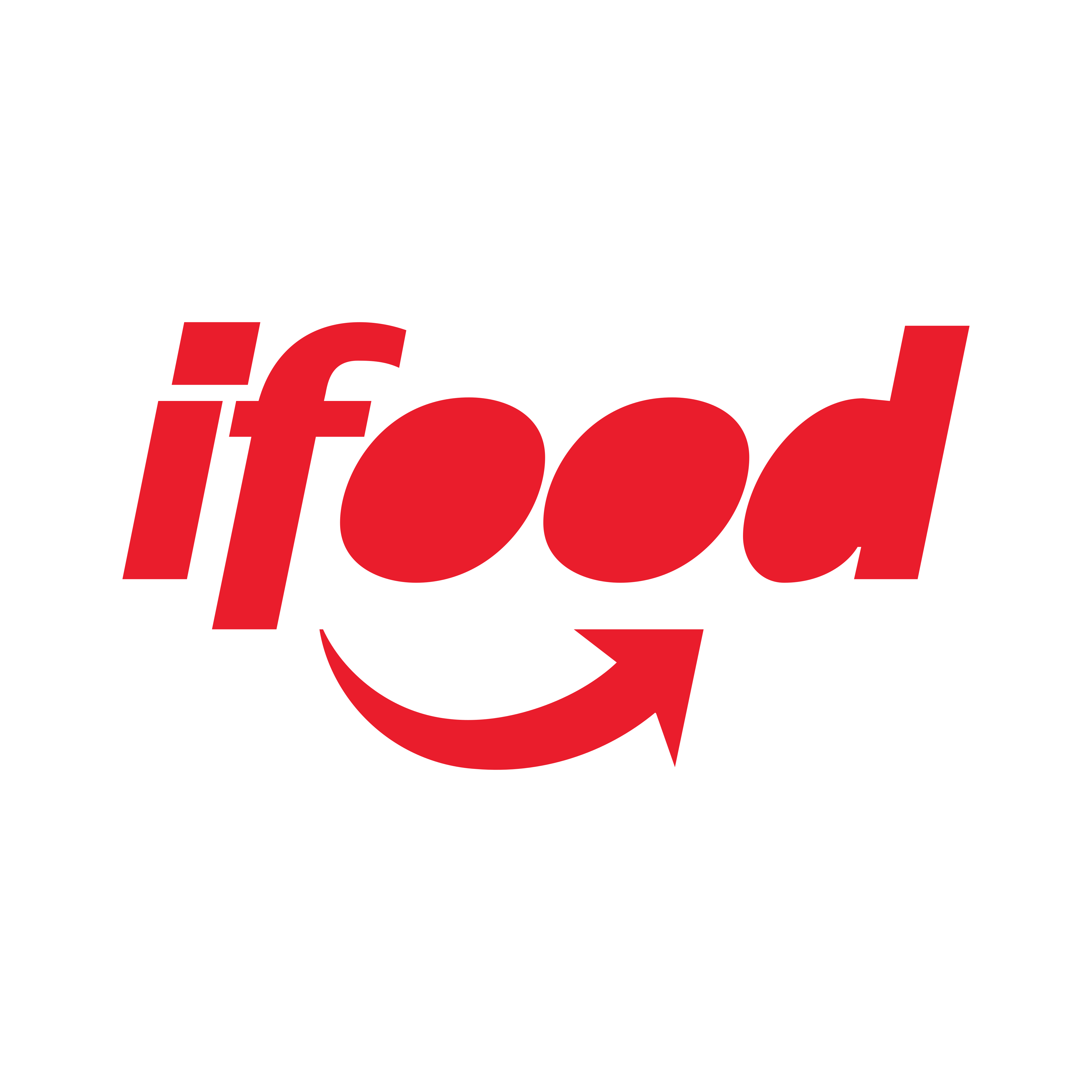 iFood logo in red with arrow